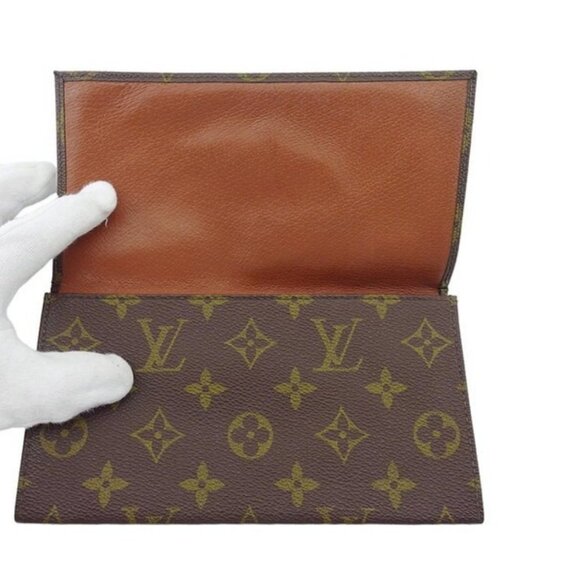LOUIS VUITTON Billfold Monogram Beige Monogram Canvas Authentic Used - Picture 6 of 8